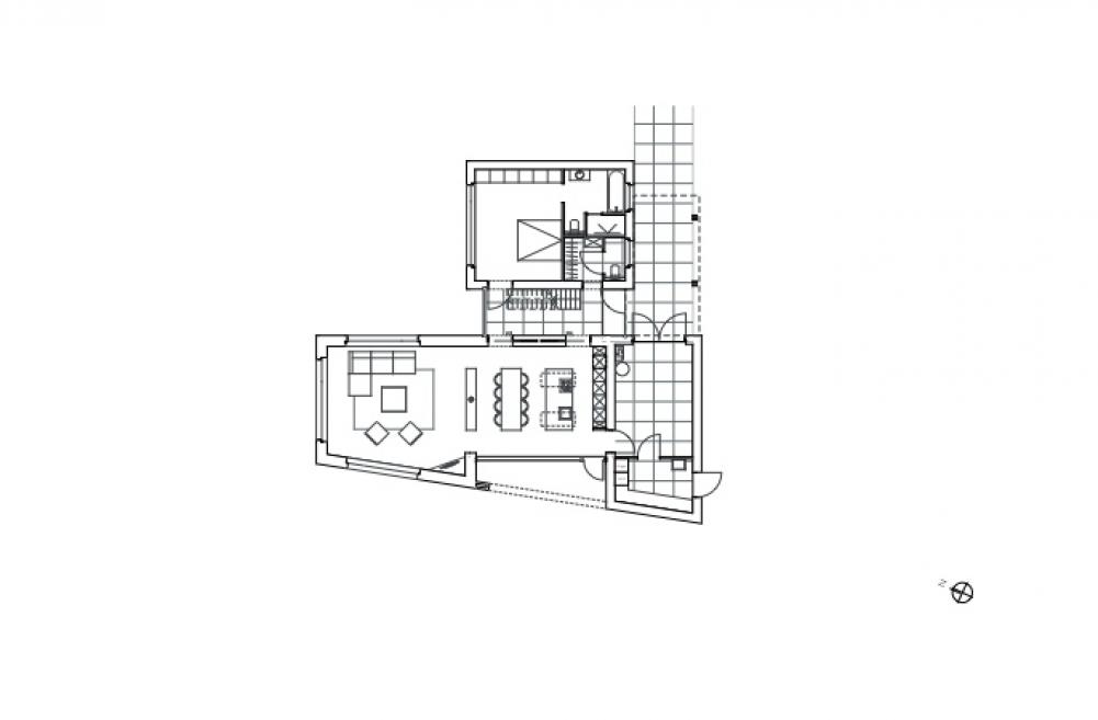 plattegrond open sfeerhaard steen